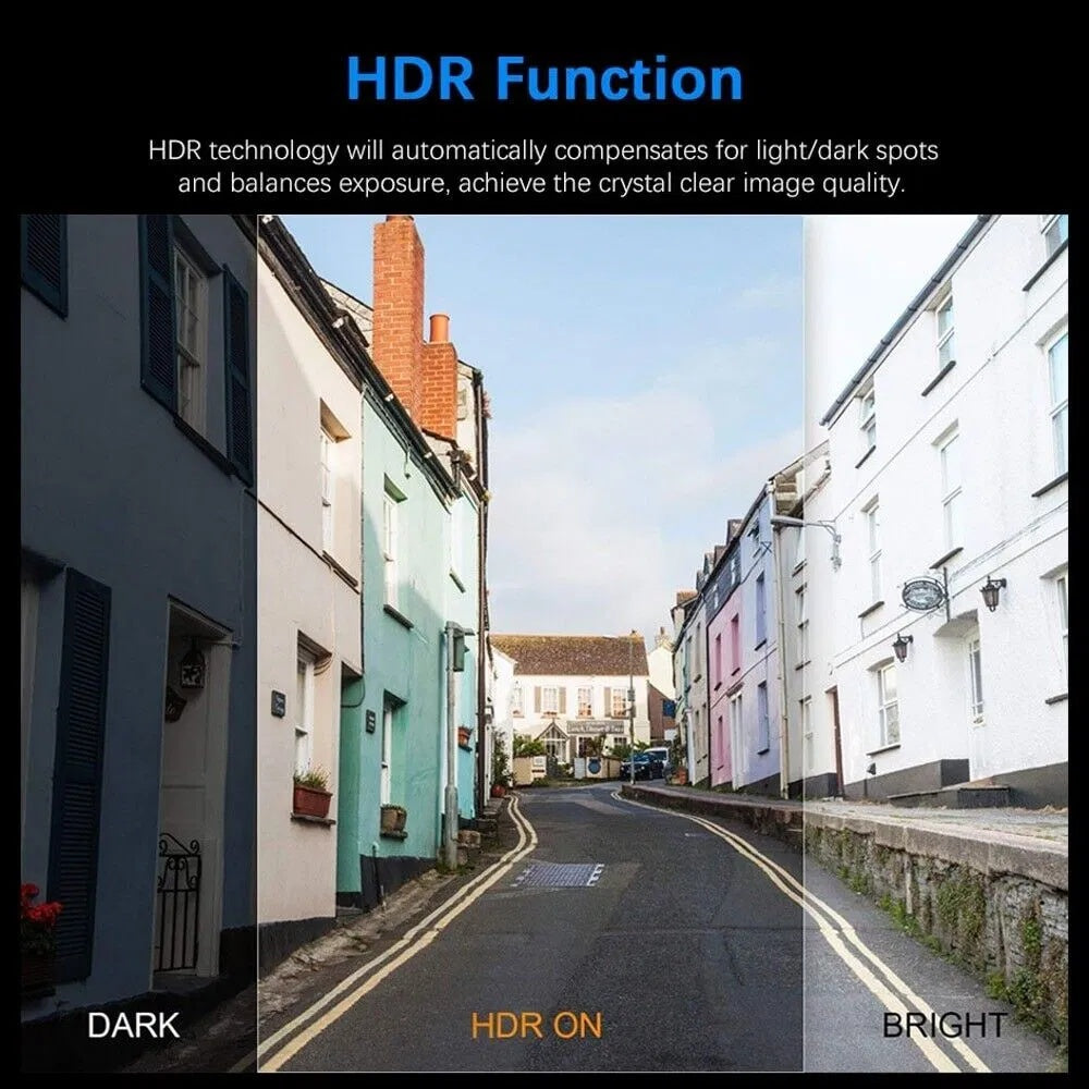 Dash Cam Doppia Full HD – Copertura Interna ed Esterna, Visione Notturna e G-Sensor