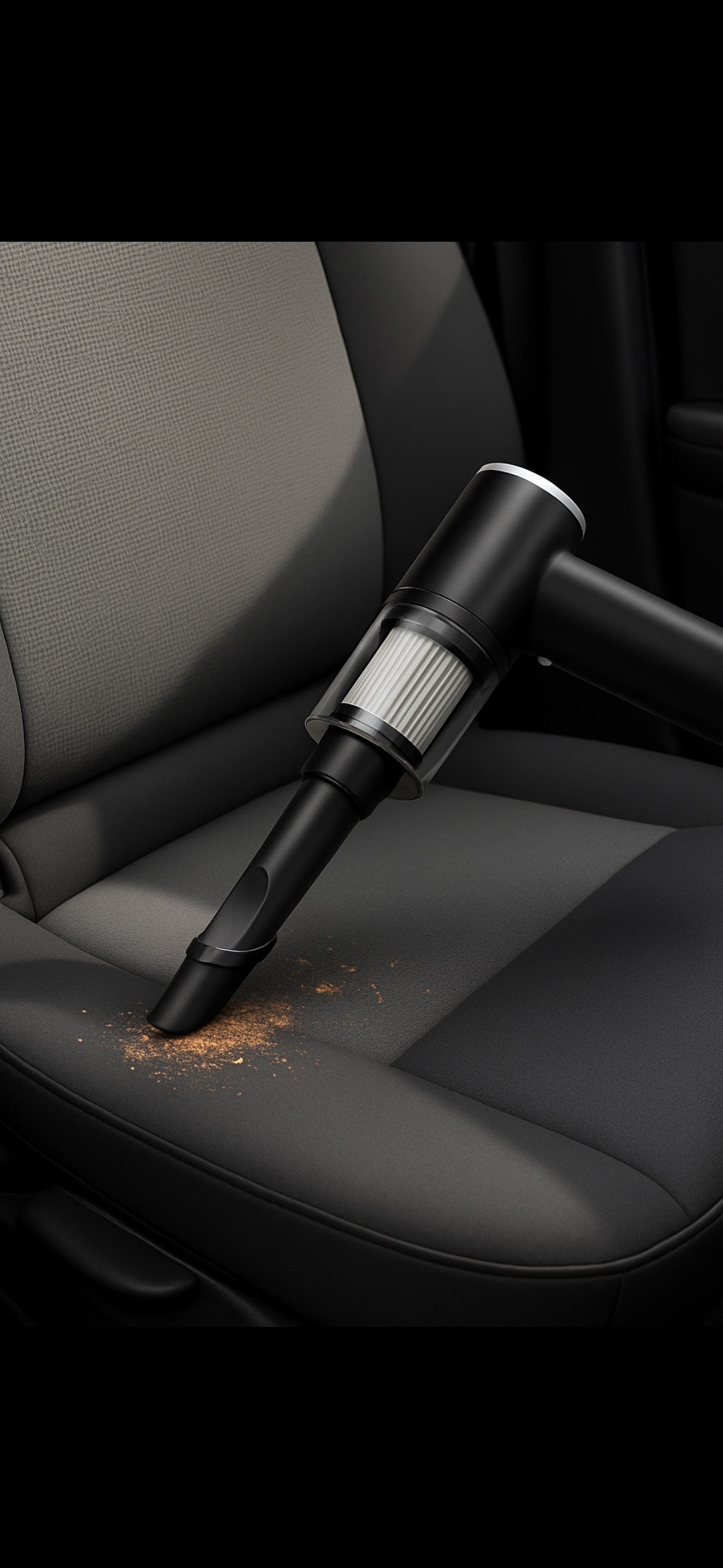 2 in 1 – Aspiratore & Spazzola per auto | Rimuove sporco, polvere e detriti nascosti!